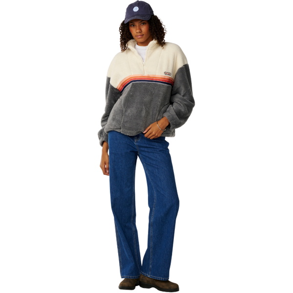 2026 Rip Curl Womens Surf Revival Polar Fleece 0AEWFL - Charcoal Grey